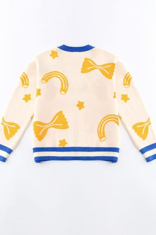 Al dente pasta knit sweater - Demented Sisters