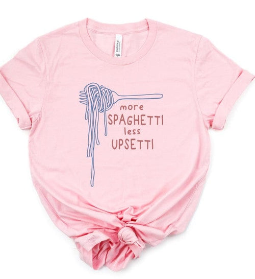 "More Spaghetti Less Upsetti” Graphic Tee – Unisex Soft Cotton T-Shirt - Demented Sisters